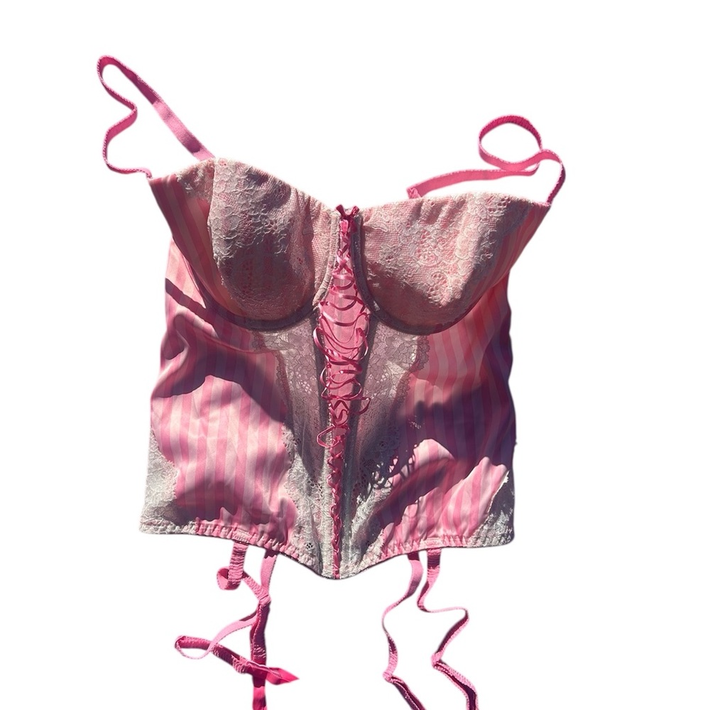 Victoria's Secret Pink Lace-Up Corset
